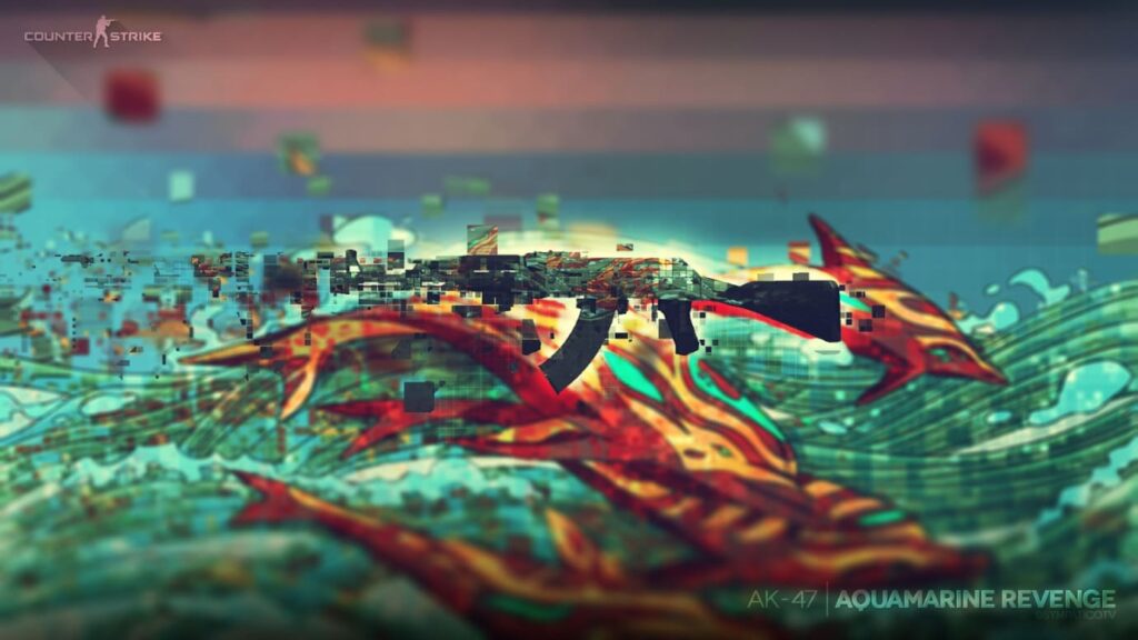 AK-47 Aquamarine Revenge Wallpaper
