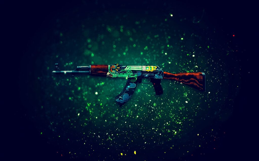 AK-47 Fire Serpent Wallpaper