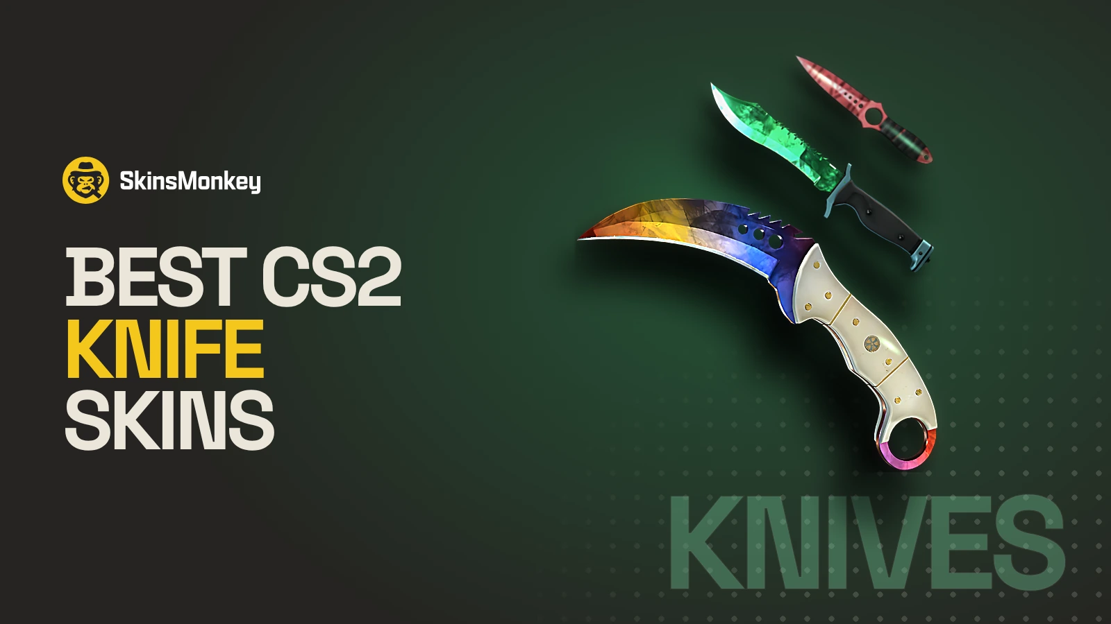 Best CS2 knife skins: Talon Marble Fade, Skeleton Slaughter and Bowie Gamma Doppler