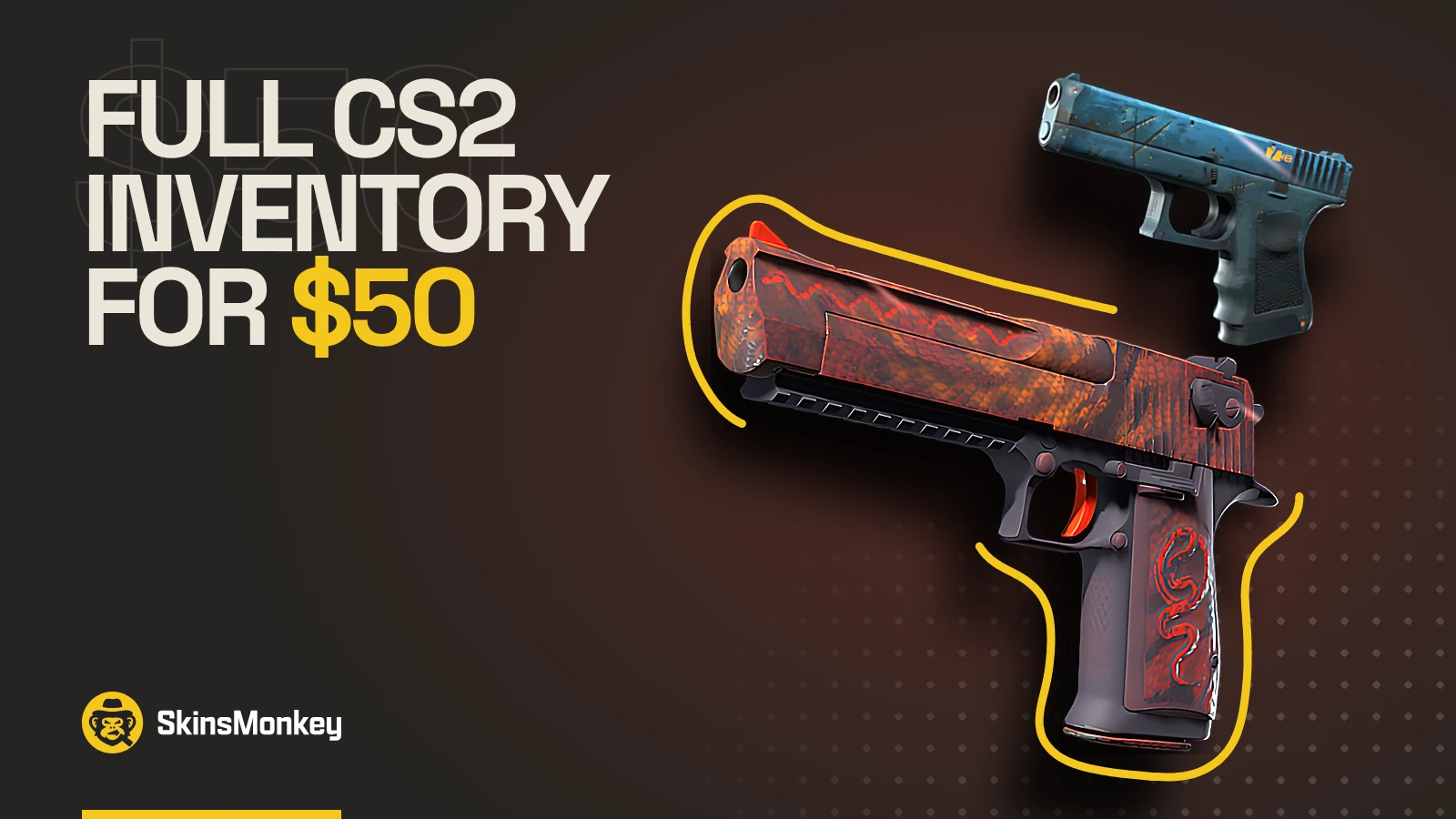 Desert Eagle Serpent Strike and Glock-18 Off World