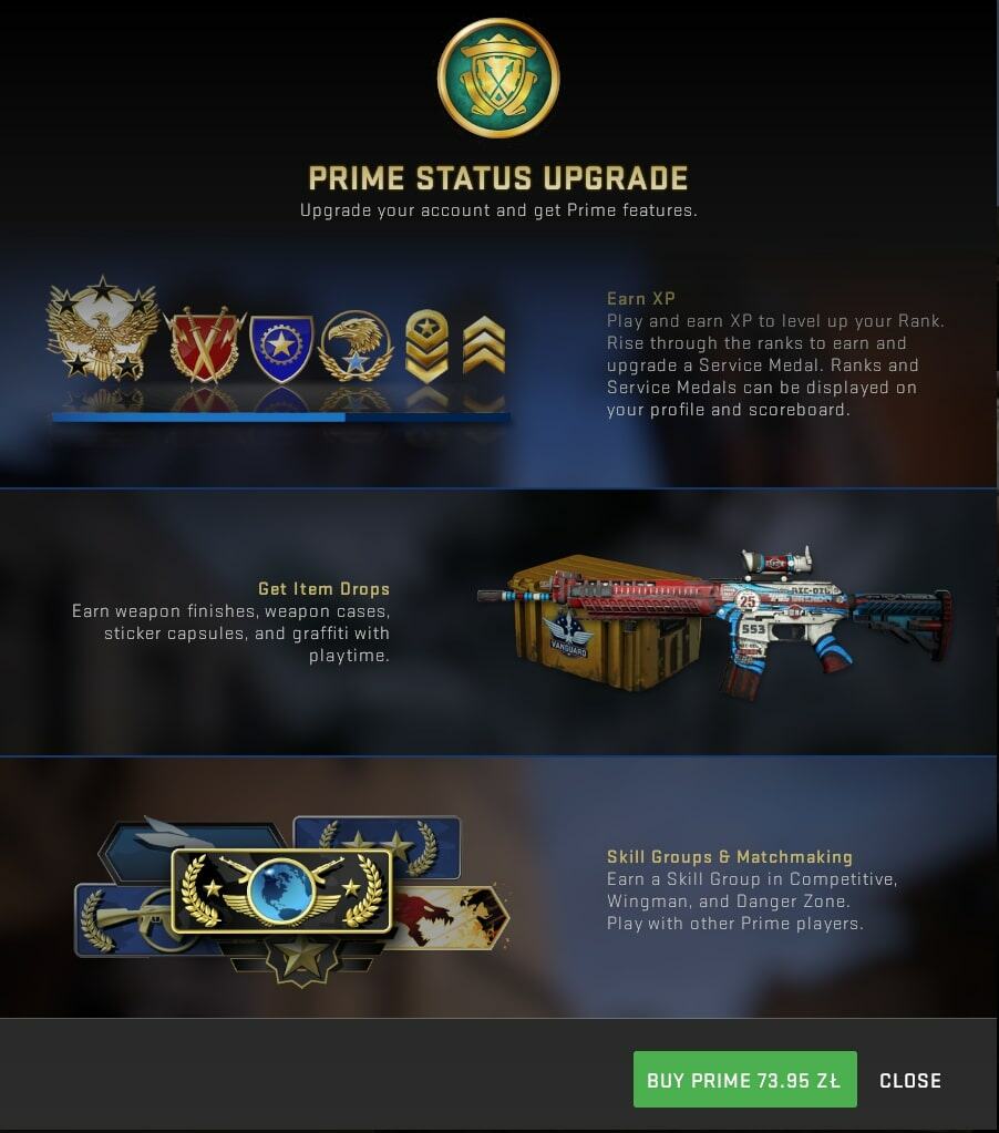 What is CS2 Prime Status?