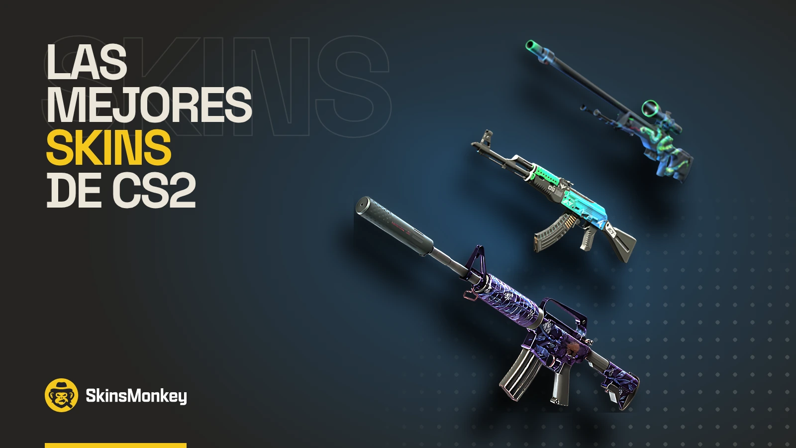 Portada del artículo sobre las mejores skins de CS2