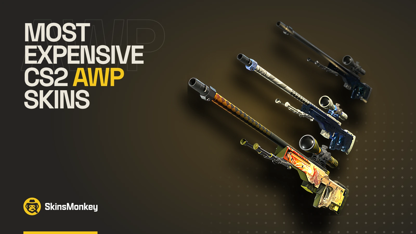 Most expensive CS2 AWP skins: AWP Dragon Lore, Gungnir and Medusa