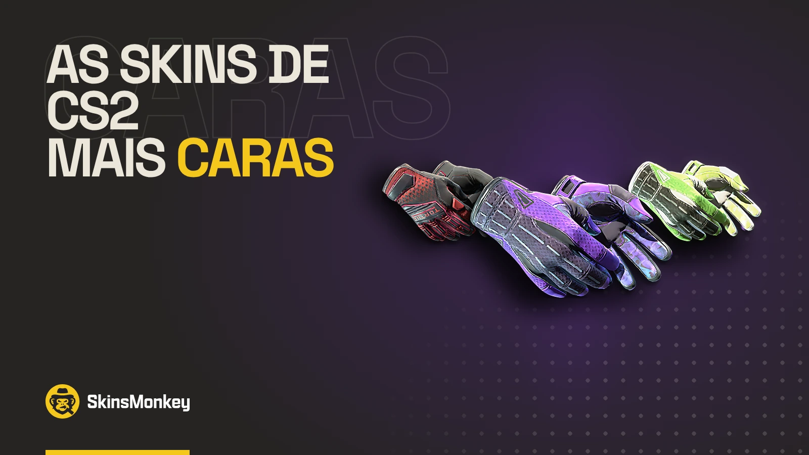 Capa do artigo sobre as skins de CS2 mais caras