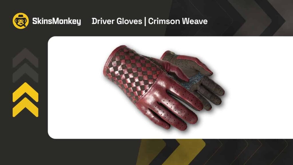 Driver Gloves Crimson Weave