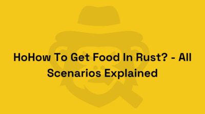 how to get food in rust