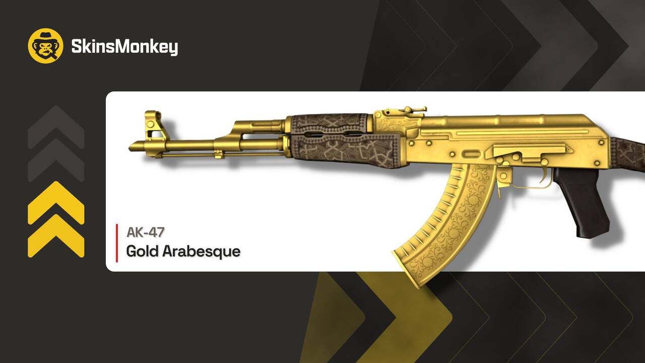 ak47 gold arabesque