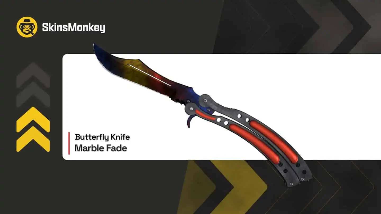 butterfly knife csgo marble fade