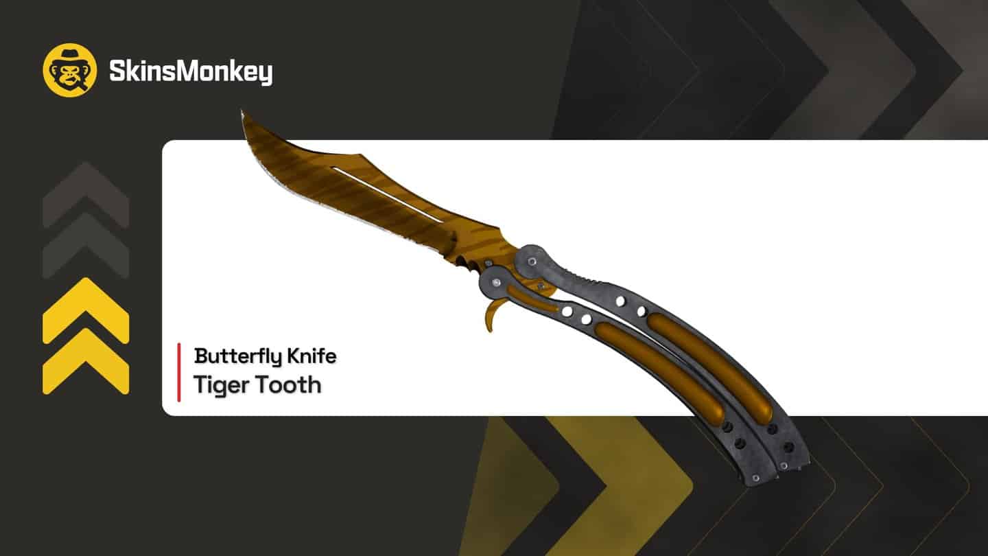 butterfly knife tiger tooth