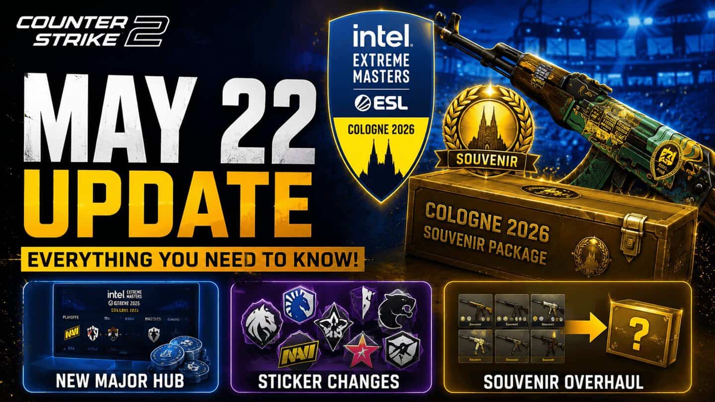 Counter Strike 22 May Update: IEM Cologne Major 2026 Hub, Sticker ...