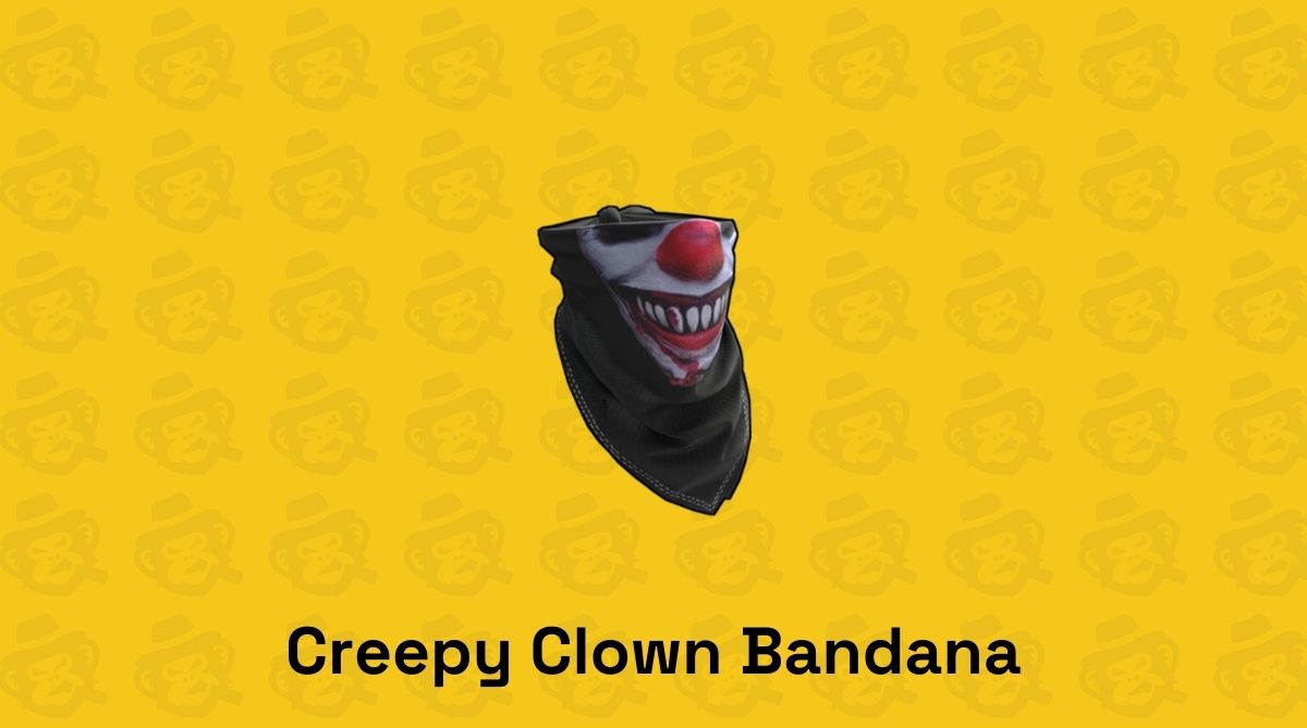 creepy clown bandana rust