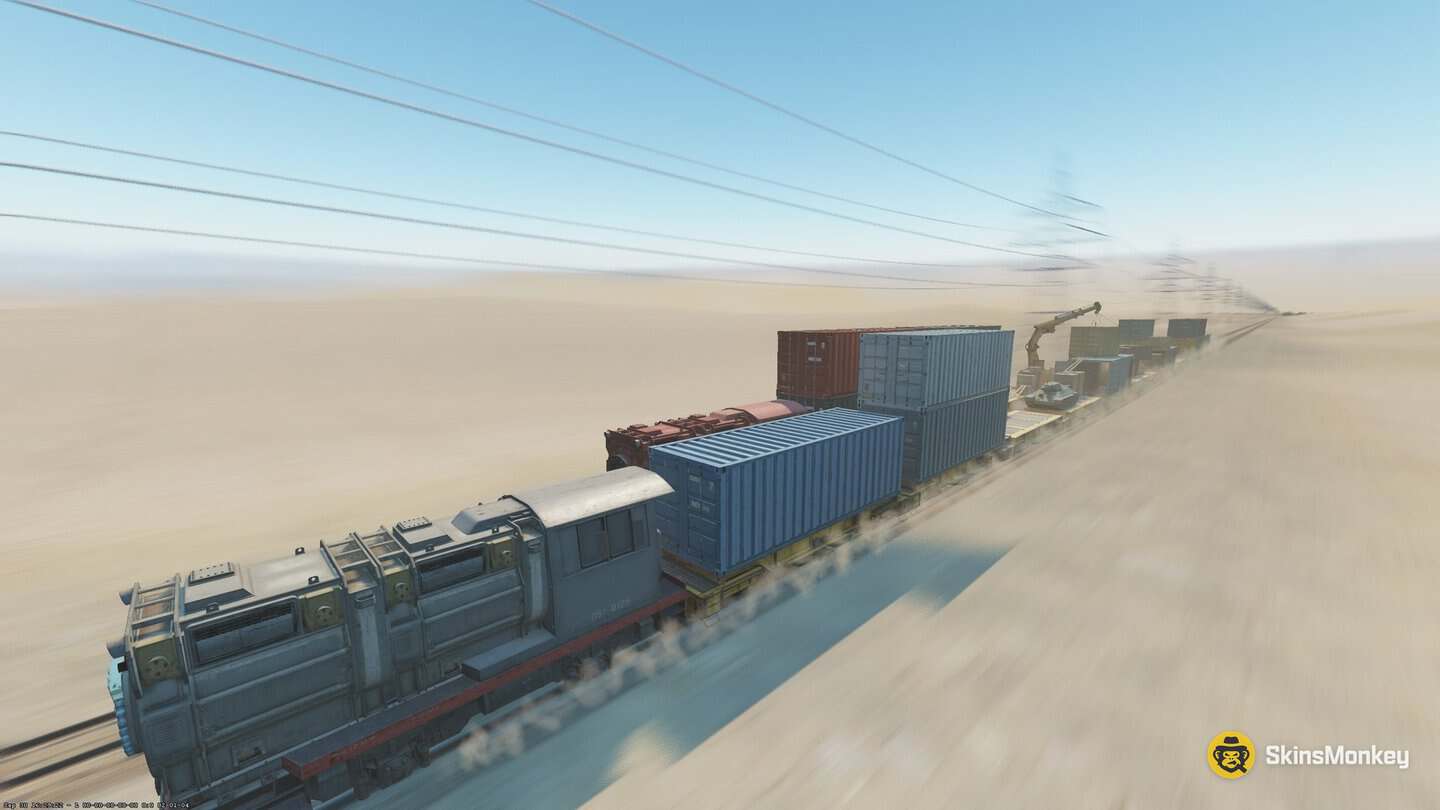 CS2 Rush Convoy tiebreaker arena on two side-by-side trains