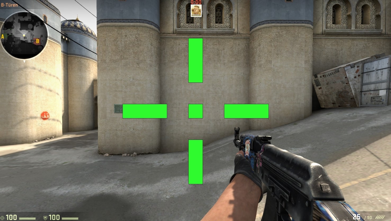 very big csgo crosshair