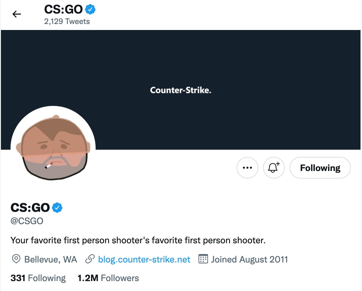 csgo social media accounts