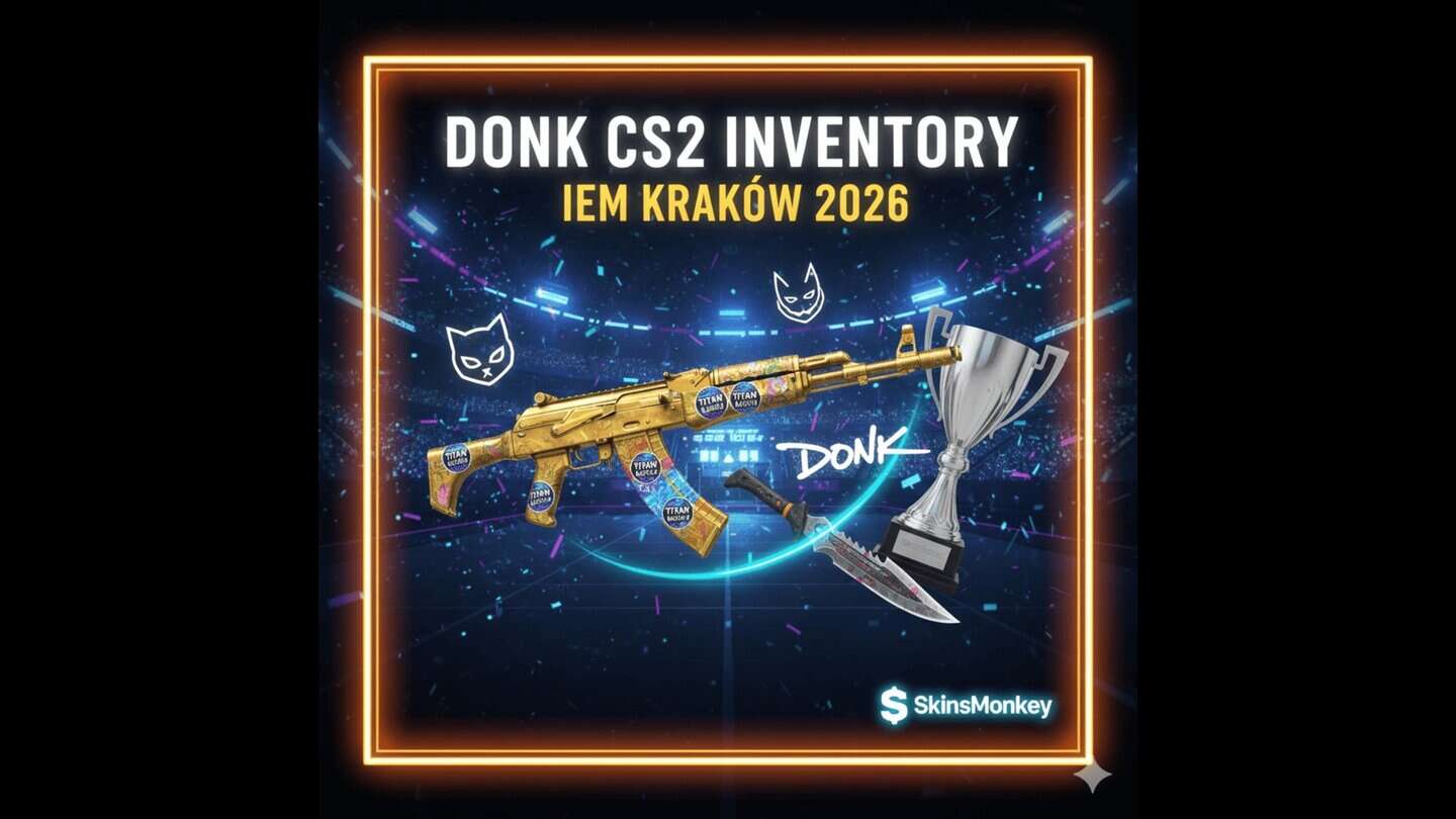 DONK's CS2 INVENTORY (IEM Kraków 2026) - Latest News from CS2 (CS:GO ...