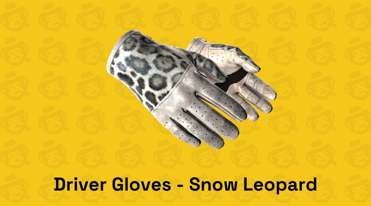 driver gloves snow leopard