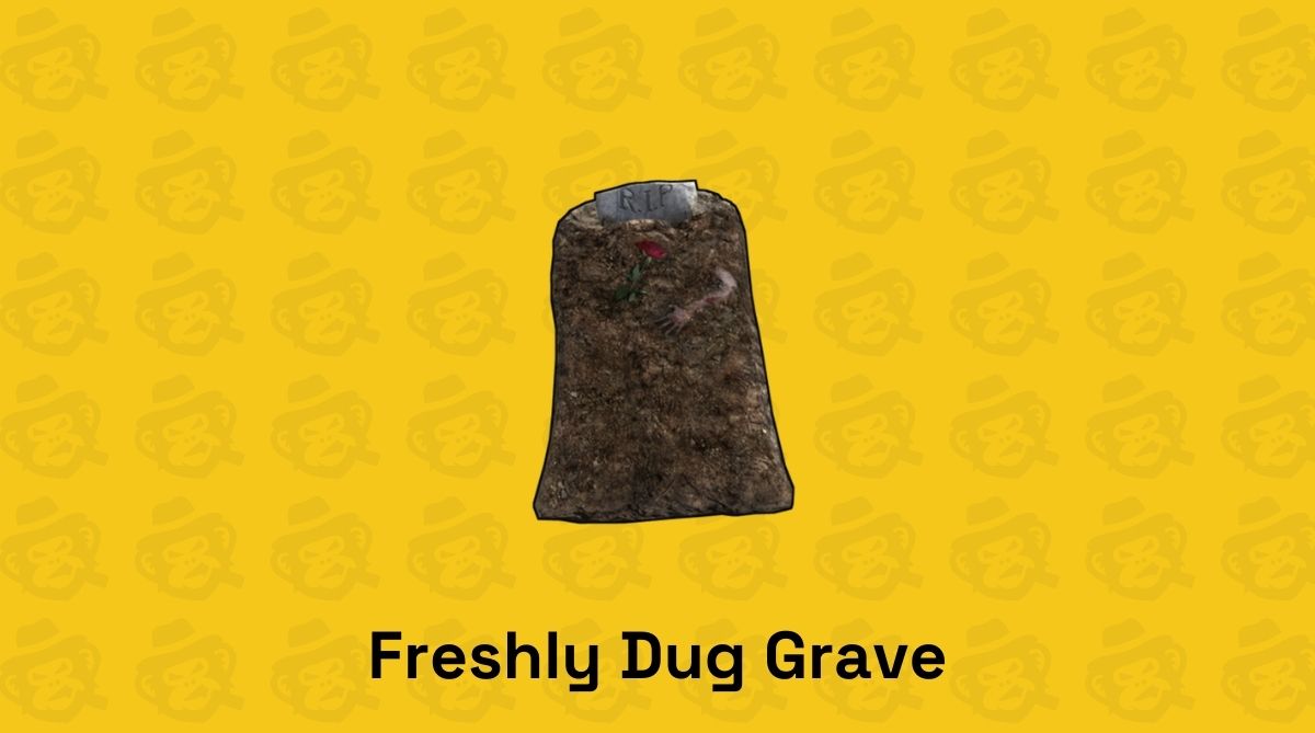 freshly dug grave rust