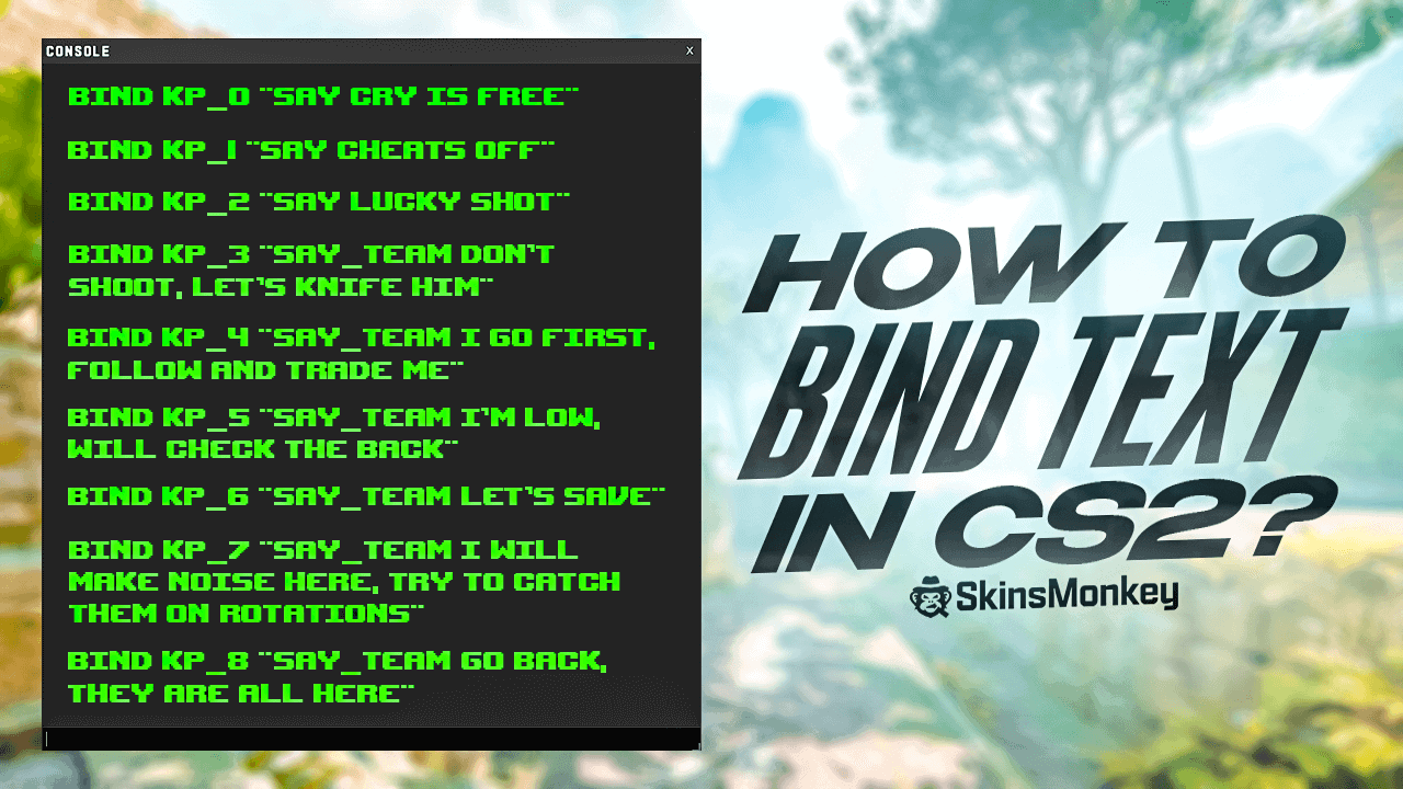 How To Bind Text In CS2? 💬