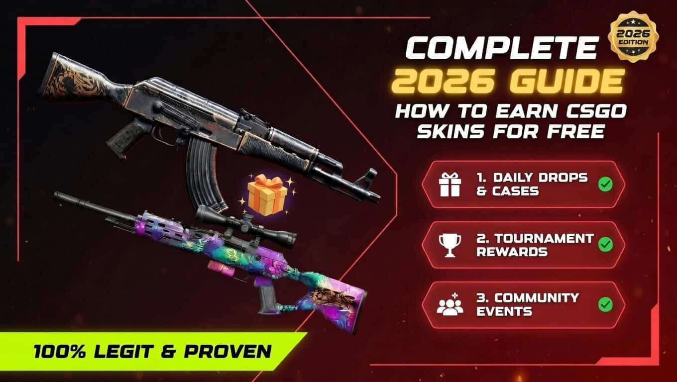 How to Earn CSGO Skins for Free in 2026 (Complete Guide) - Latest News ...