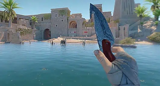 Gut Knife | Damascus Steel + Hand Wraps | Duct Tape