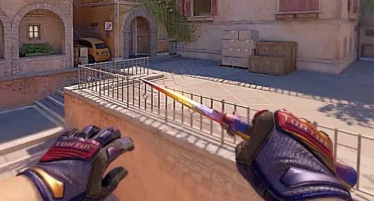 Stiletto Knife | Marble Fade + Specialist Gloves | Marble Fade