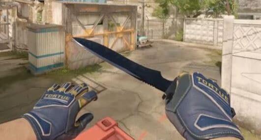 Classic Knife | Blue Steel + Specialist Gloves | Field Agent