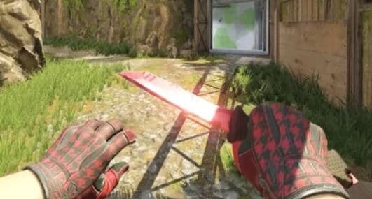 Ursus Knife | Slaughter + Sport Gloves | Scarlet Shamagh