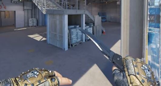 Falchion Knife | Stained + Bloodhound Gloves | Bronzed