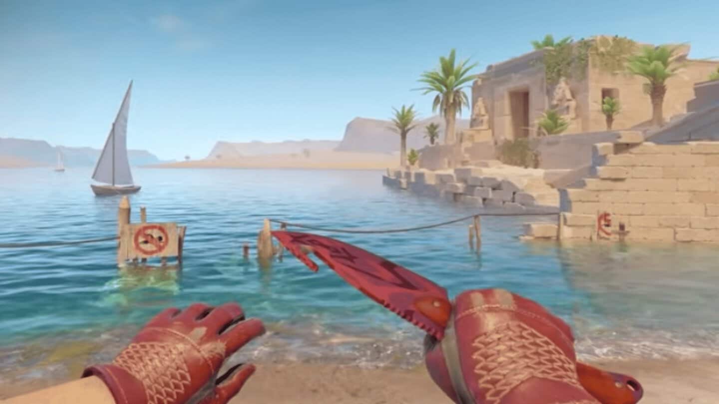 red gloves