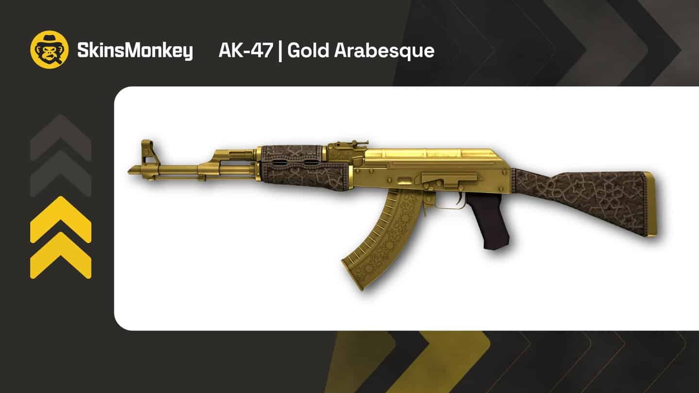 skinsmonkey ak 47 gold arabesque