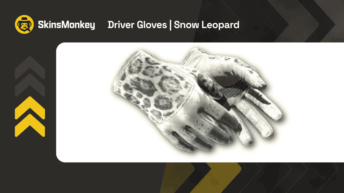 skinsmonkey driver gloves snow leopard1