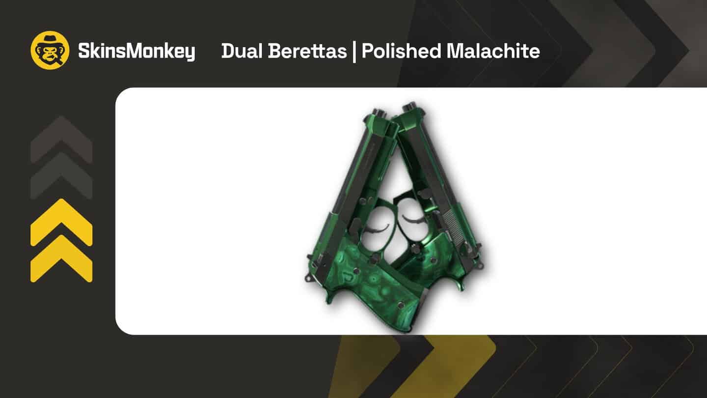 skinsmonkey dual berettas polished malachite