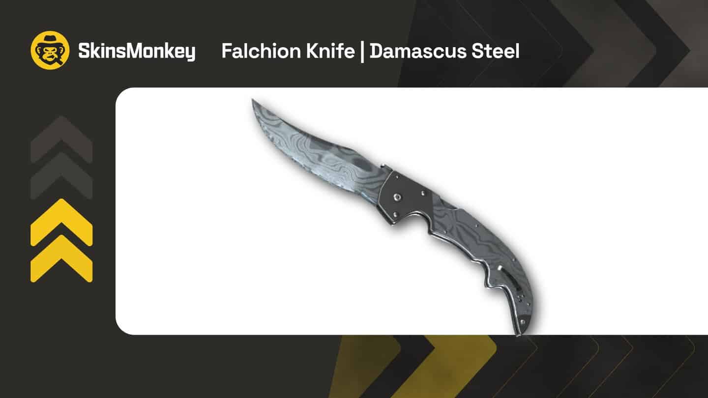 skinsmonkey falchion knife damascus steel