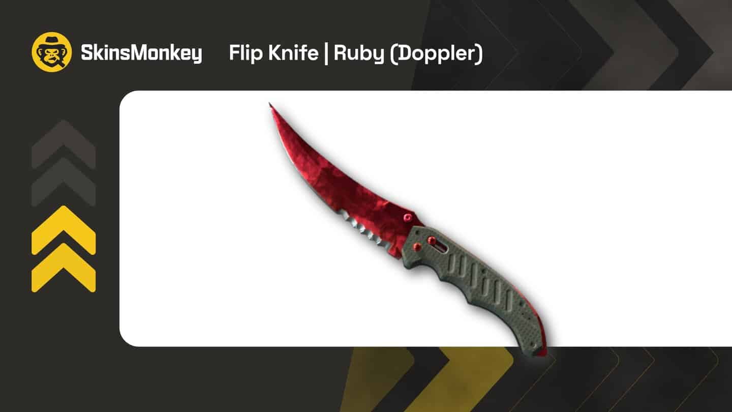 skinsmonkey flip knife ruby doppler