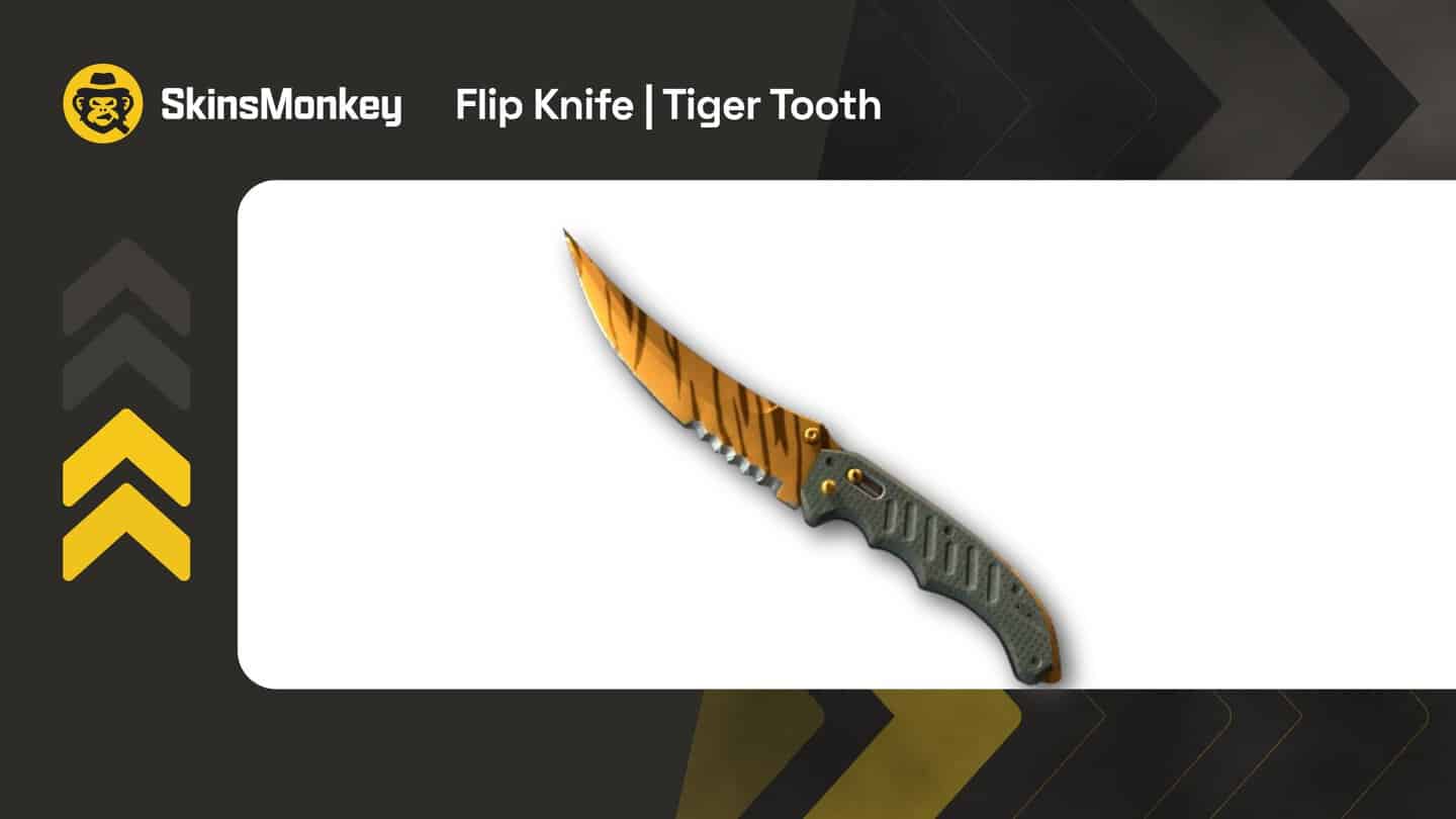 skinsmonkey flip knife tiger tooth