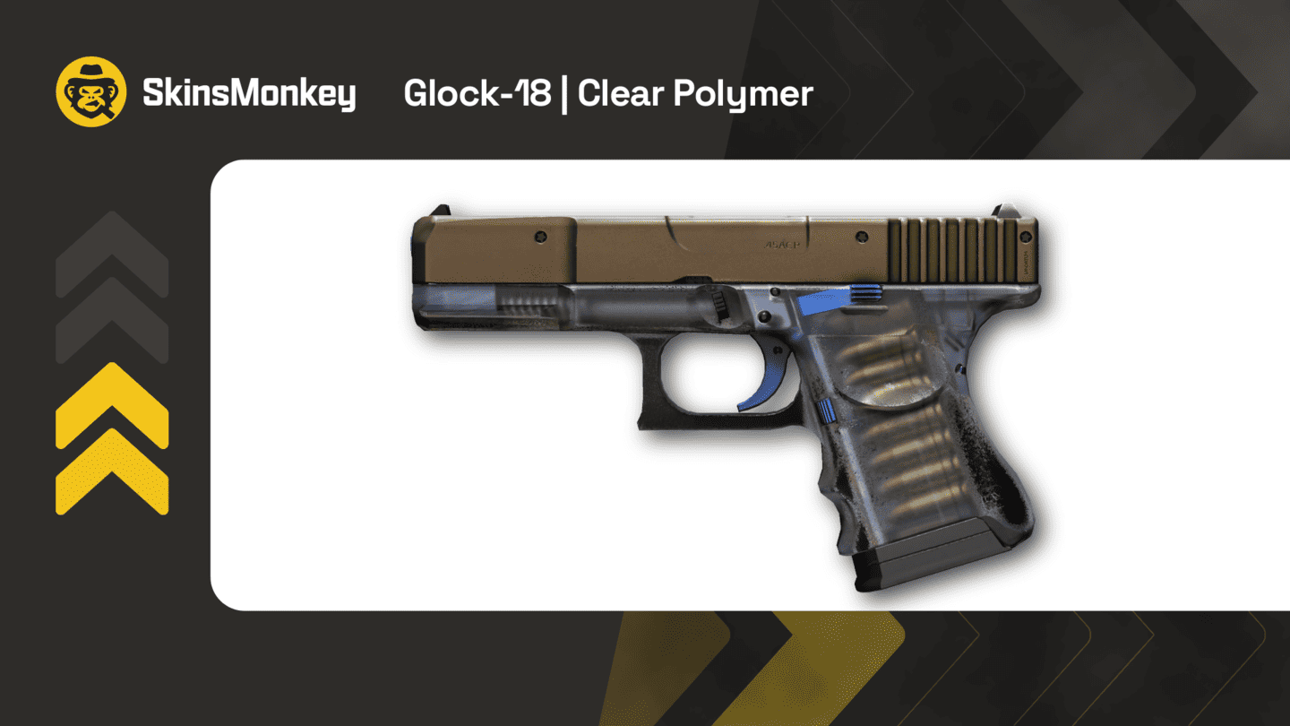 skinsmonkey glock 18 clear polymer
