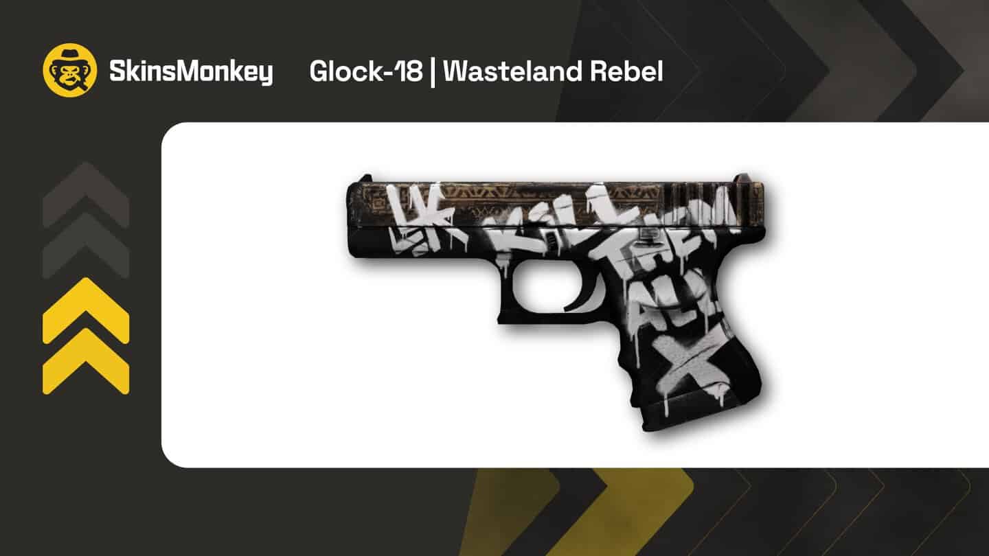 skinsmonkey glock 18 wasteland rebel