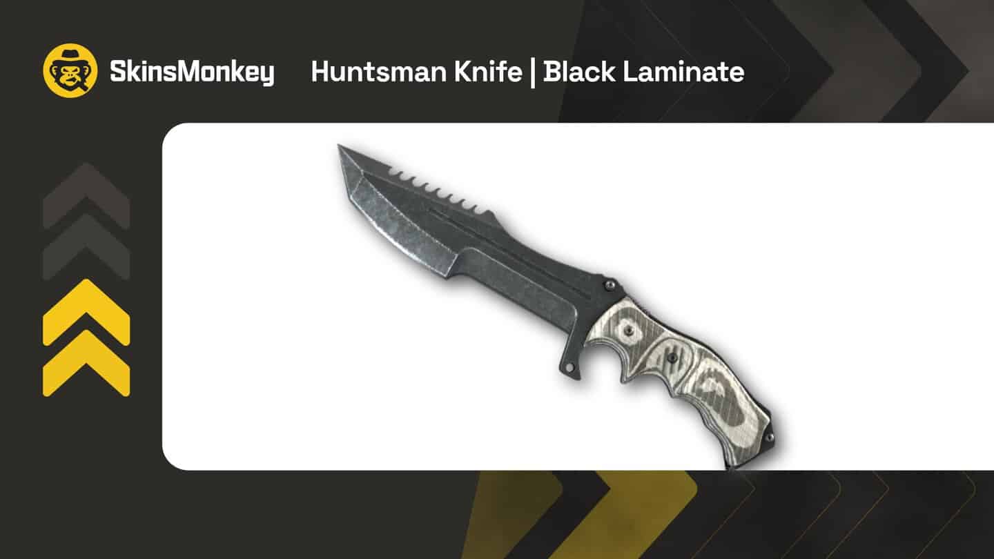 skinsmonkey huntsman knife black laminate