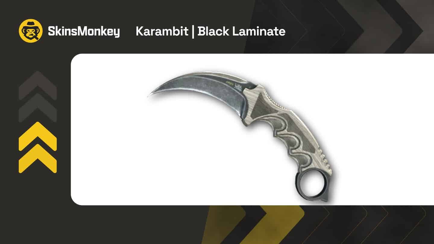 skinsmonkey karambit black laminate