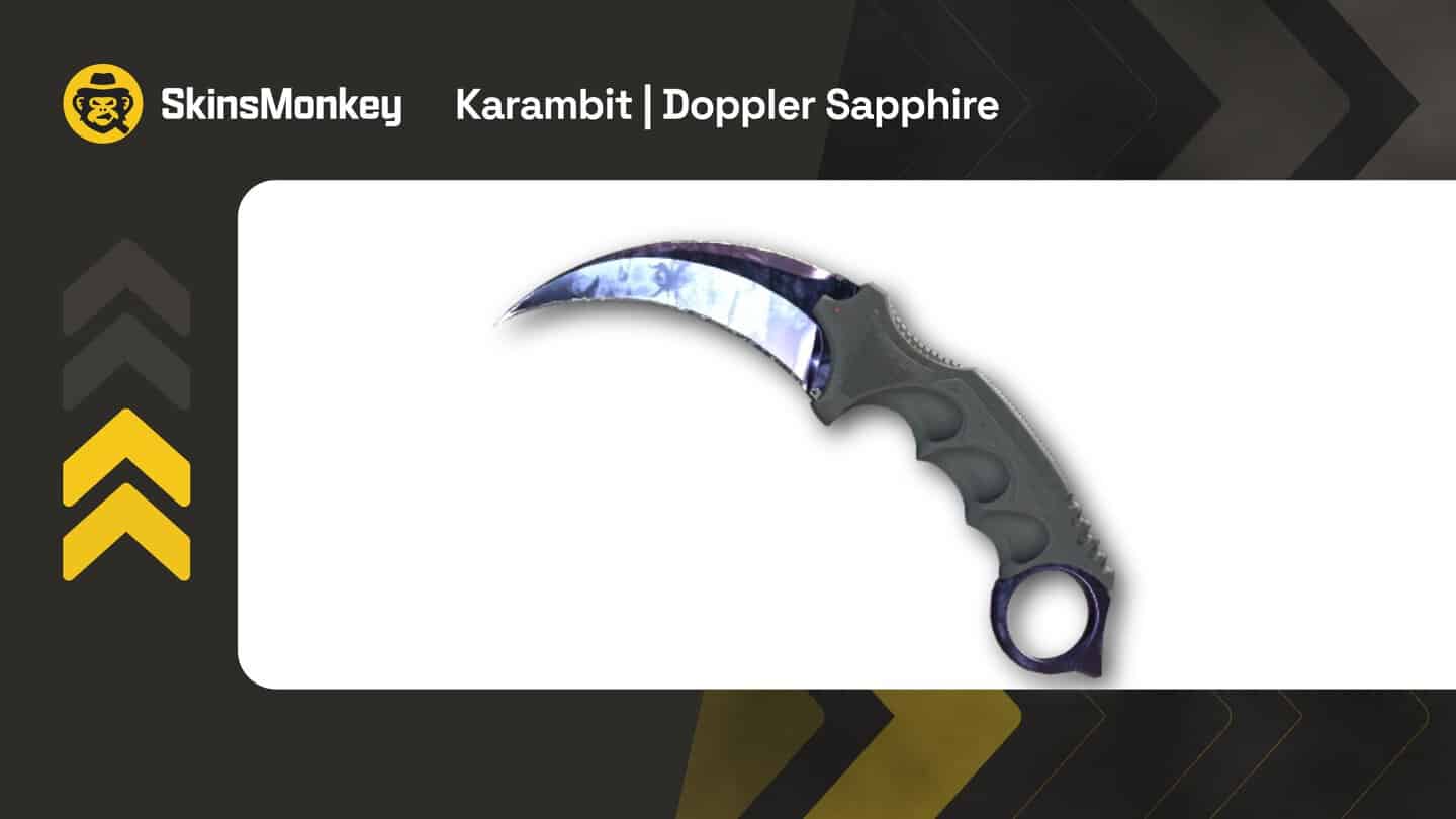 skinsmonkey karambit doppler sapphire