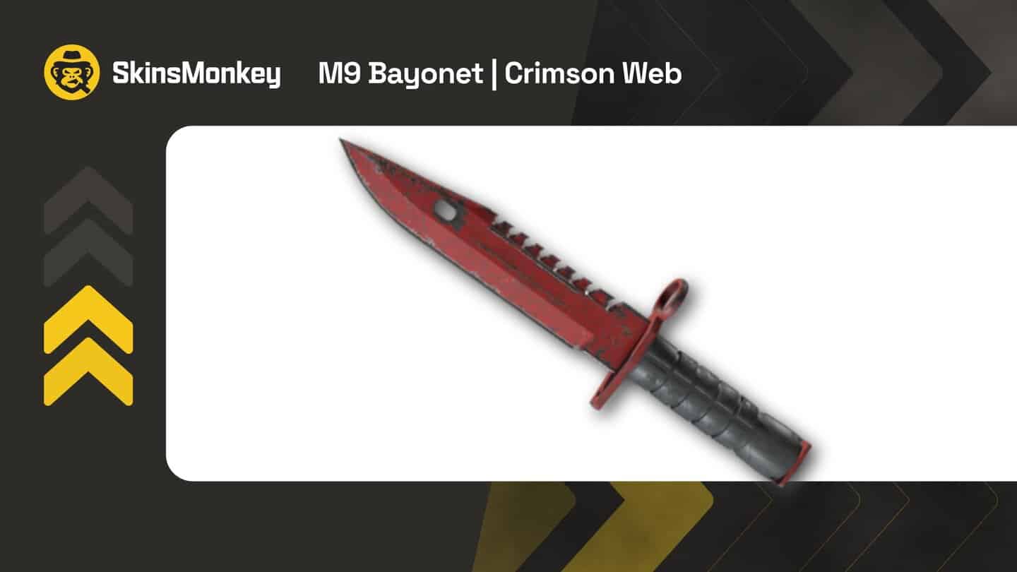skinsmonkey m9 bayonet crimson web