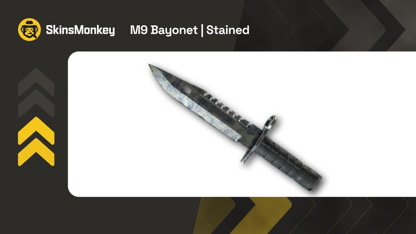 skinsmonkey m9 bayonet stained