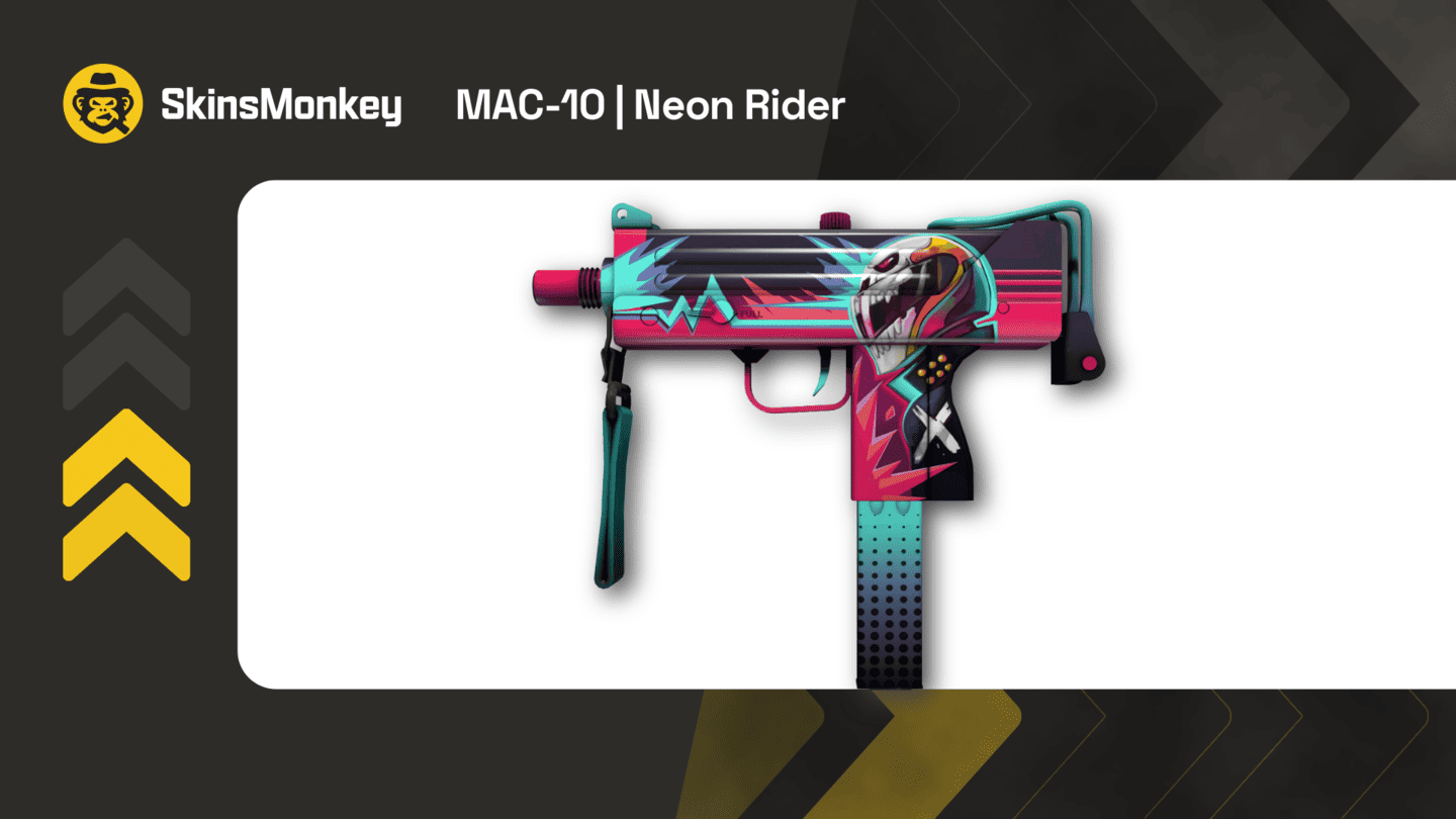 skinsmonkey mac 10 neon rider