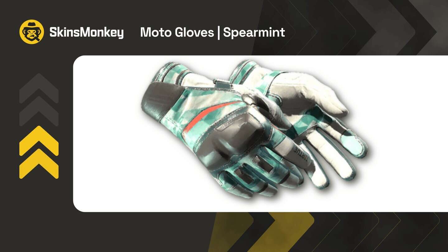 skinsmonkey moto gloves spearmint1