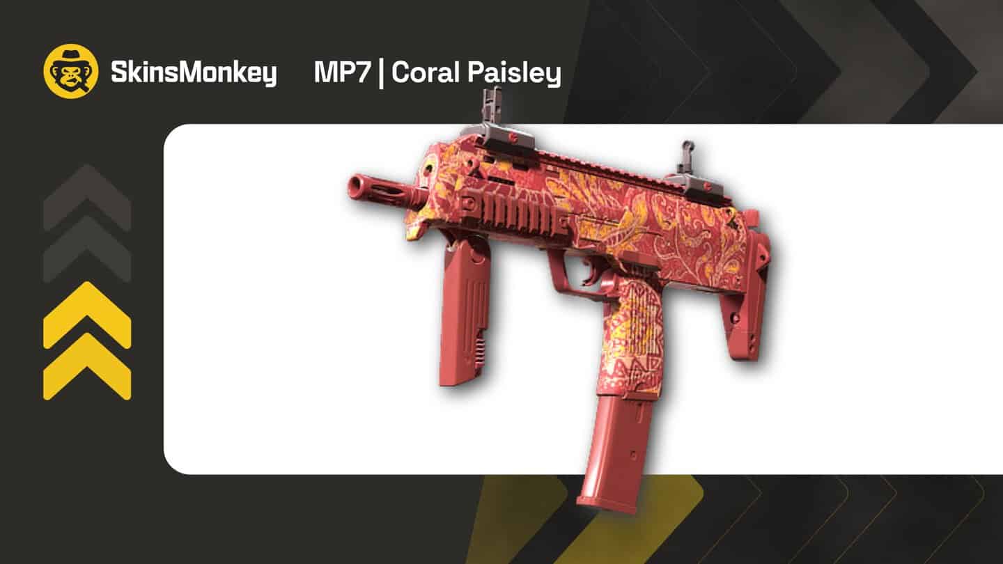 skinsmonkey mp7 coral paisley