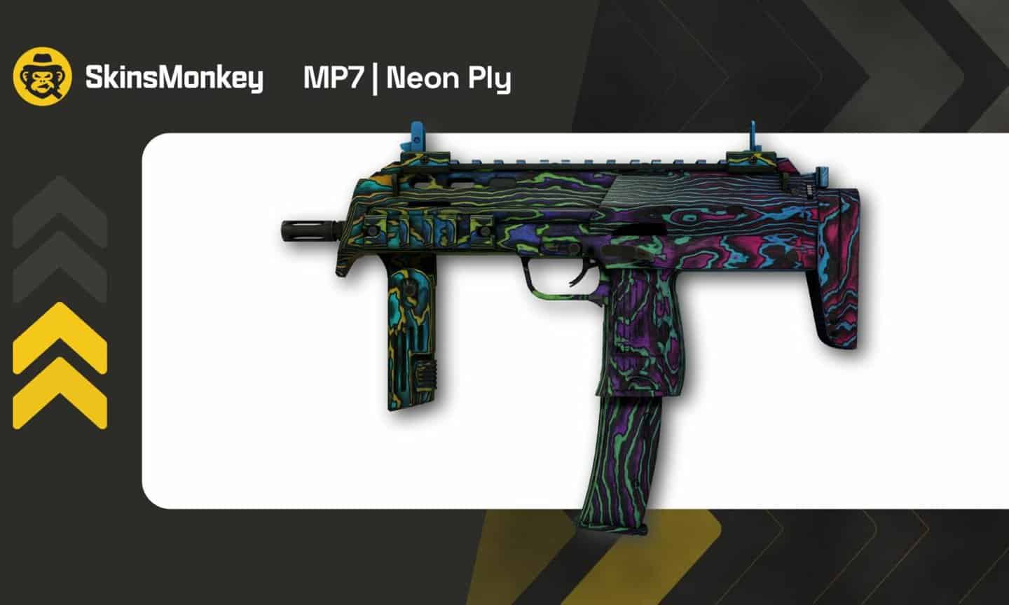 skinsmonkey mp7 neon ply