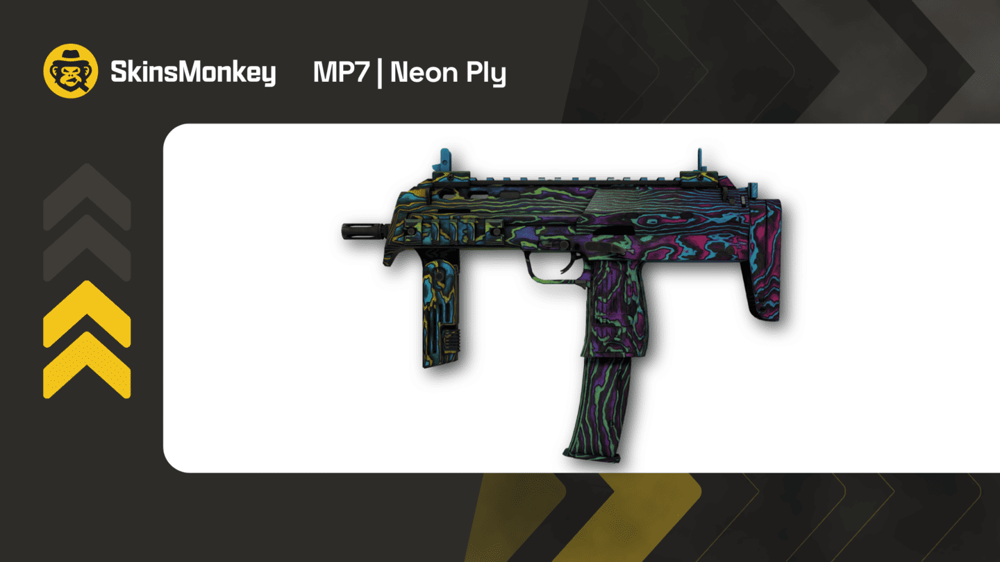 skinsmonkey mp7 neon ply