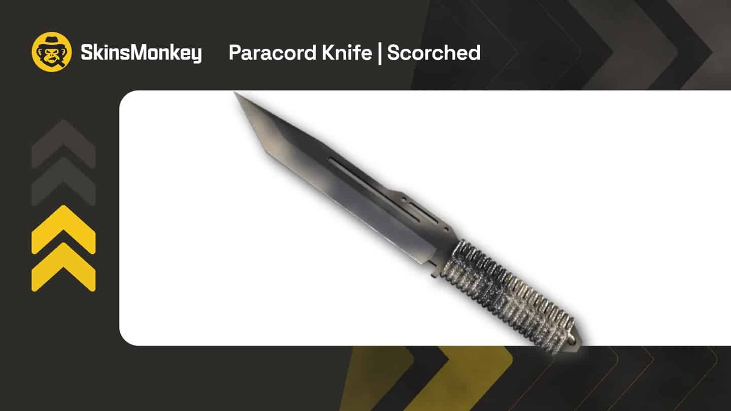 skinsmonkey paracord knife scorched