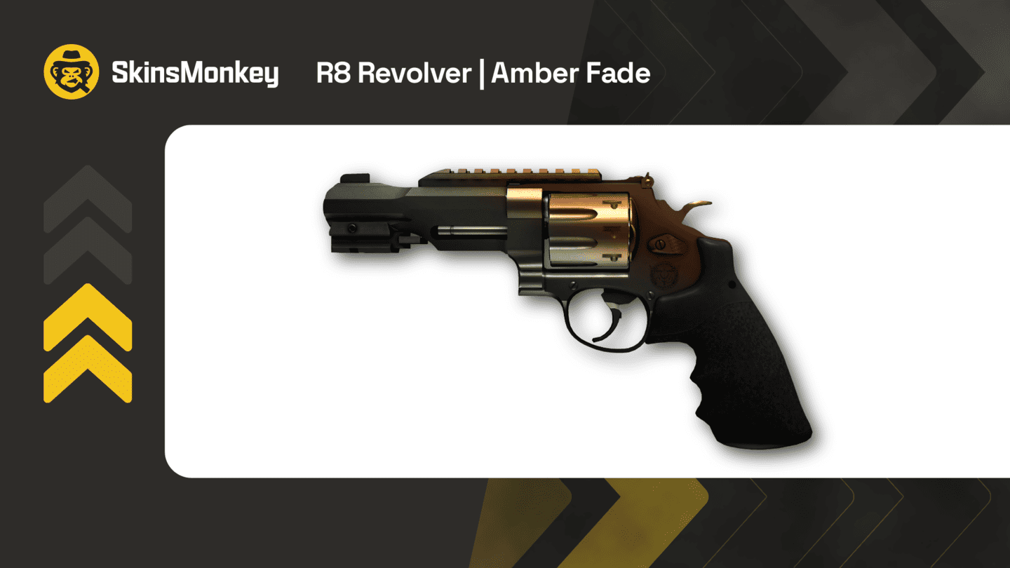 skinsmonkey r8 revolver amber fade