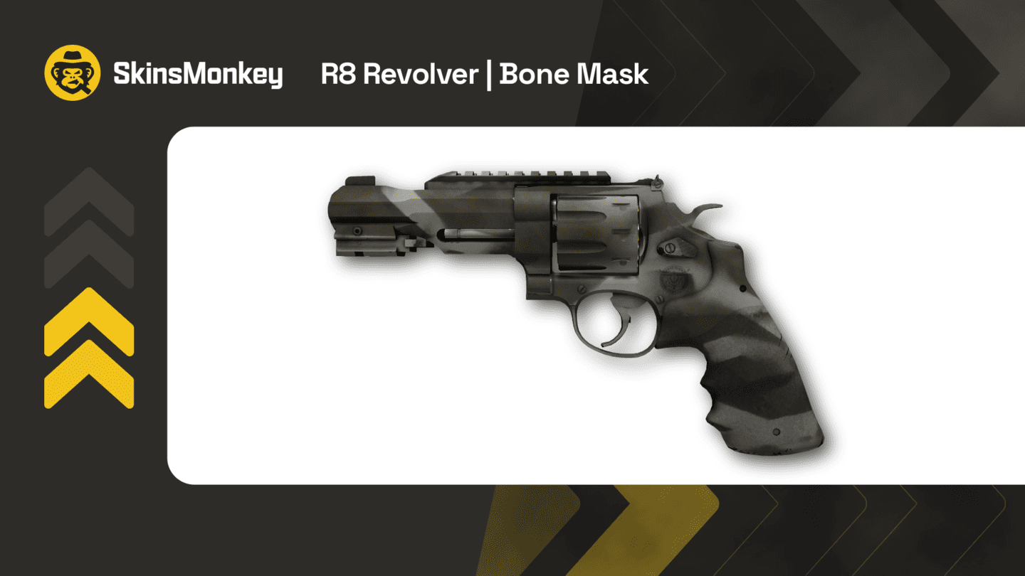 skinsmonkey r8 revolver bone mask